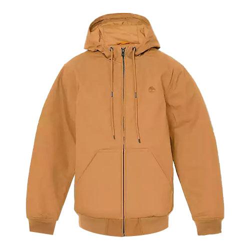 Men's Insulated Canvas Hooded Bomber Jacket - USTRADA