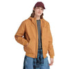 Men's Insulated Canvas Hooded Bomber Jacket - USTRADA