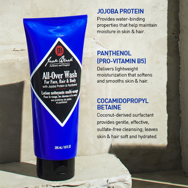 Jack Black All-Over Wash for Face, Hair & Body
