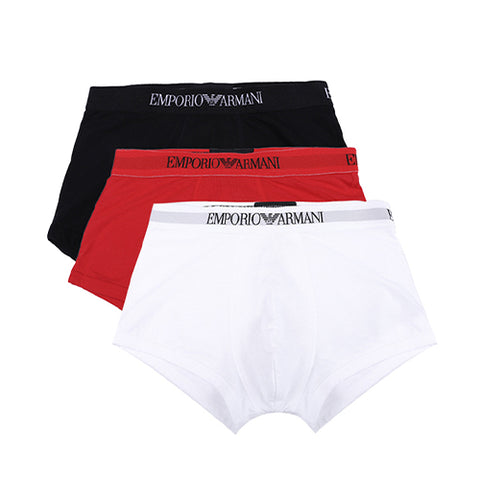 Three-Pack Of Pure Cotton Basic Boxer Briefs
