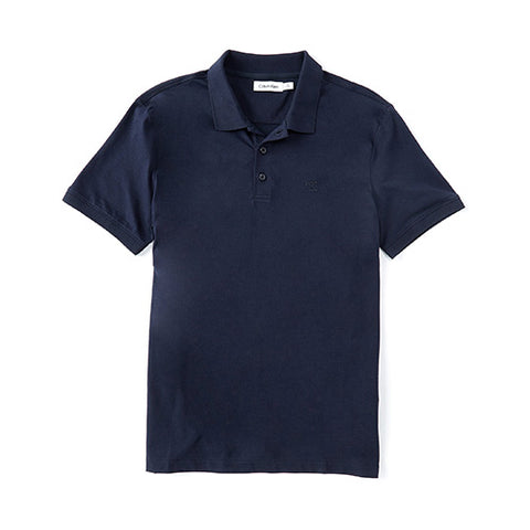 Short Sleeve Smooth Cotton Solid Polo