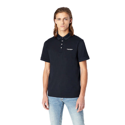 Slim Fit Cotton Polo With Milano/New York Logo