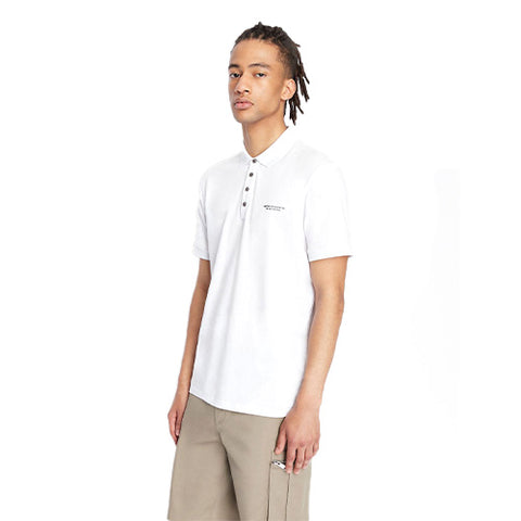 Slim Fit Cotton Polo With Milano/New York Logo