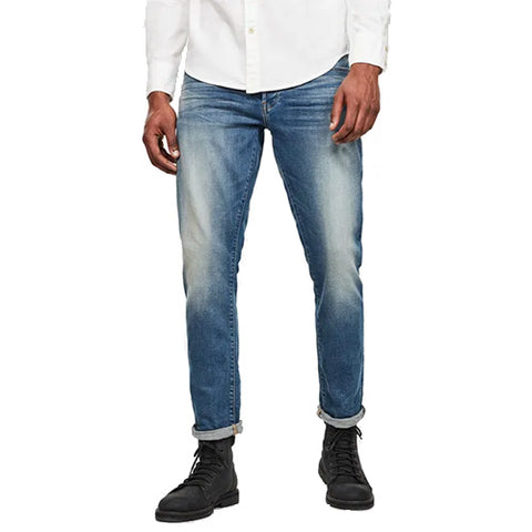 3301 Straight Tapered Jeans-Vintage Azure