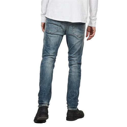 3301 Slim Jeans- Antic Faded Ripped Marine
