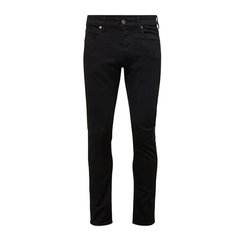 3301 Straight Tapered Jeans-Pitch Black